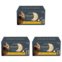 Encore 100% Natural Wet Cat Food, Multipack Chicken Selection in Broth (Pack of 36 x 70g Tins)