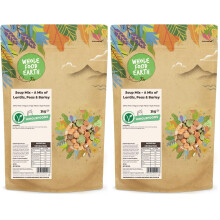 Wholefood Earth Soup Mix - A Mix of Lentils, Peas and Barley 3 kg | GMO Free | High Fibre | High Protein (Pack of 2)