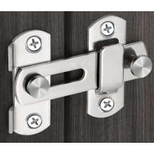 yao96266 180Sliding Barn Door Lock, Stainless Steel Latch Flip Slide Hardware, Safety Door Bolt Latch Lock With Screws For Door Window (Silver)