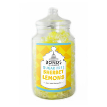 Bonds of London Sugar Free Sherbet Lemon Jar, Vegetarian, Retro Hard Gift Sweets, 2 Kg (Pack of 1)