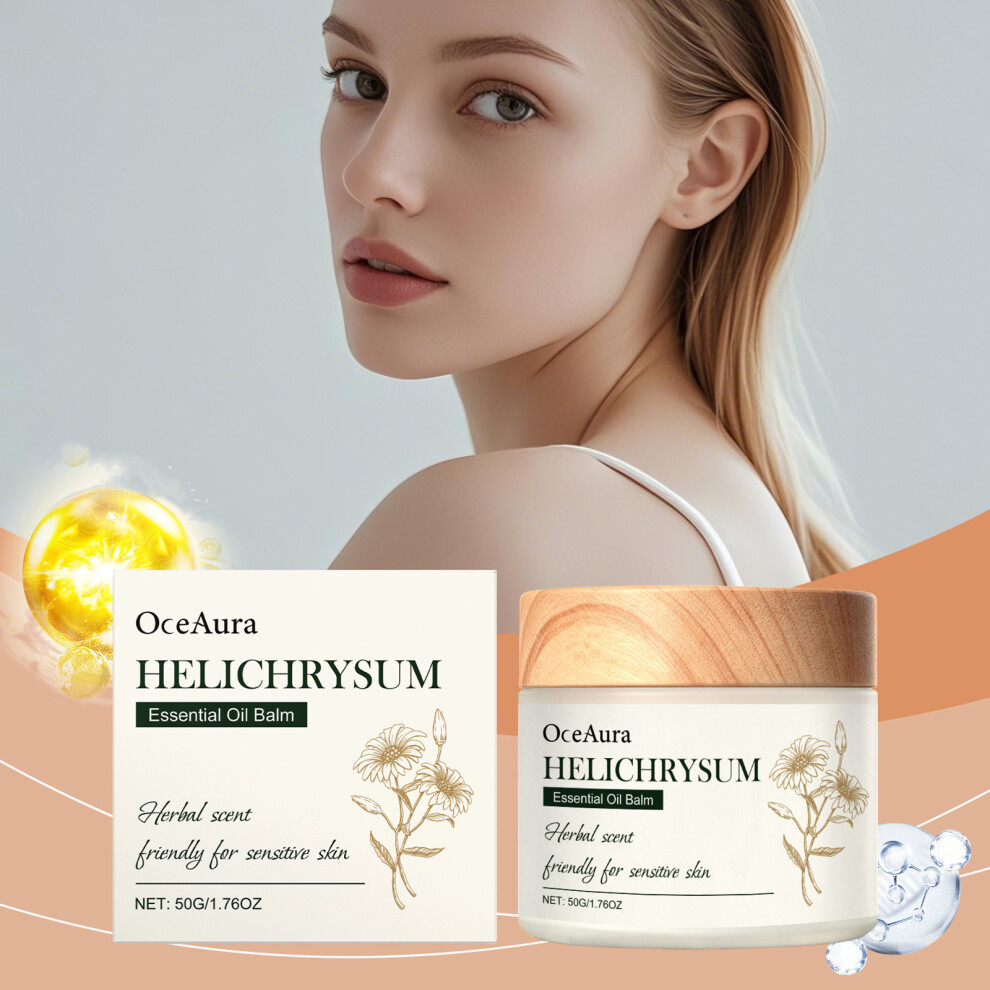 OCEAURA Helichrysum Moisturizing Balm Gentle, moisturizing and refreshing skin care balm for dry skin