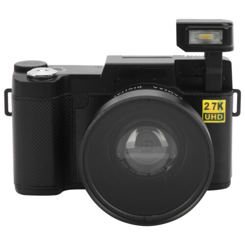 Built-In Flash Webcam Function4K Digital Camera Flip Screen Camera Digital Zoom Compact Travel Camera Vlogging Camera Portable Camera Autofocus 2