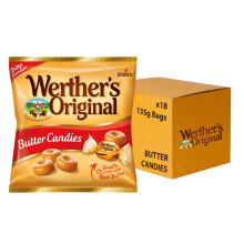Werther's Original Butter Candies ? Traditional Caramel Flavour, Individually Wrapped Sweets, 135 g (Pack of 18)