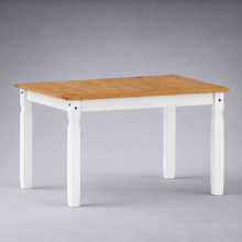 Corona White 4'0" Dining Table