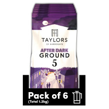 Taylors of Harrogate After Dark Ground Coffee, 200 g (Pack of 6 - Total 1.2kg)