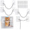 yao96266 4PCS Window Locks, Window Safety Locks , Window Restrictor Safety Locks , Self Adhesive, Adjustable Window Lock No Drilling 1