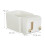 White Adhesive Bathroom Cosmetics Organizer, 4 Compartments 3