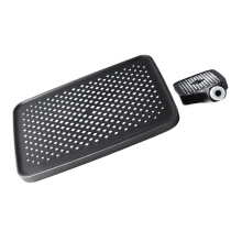 Dual Square Shower Head Set High Pressure Rain & Handheld Spray Gray