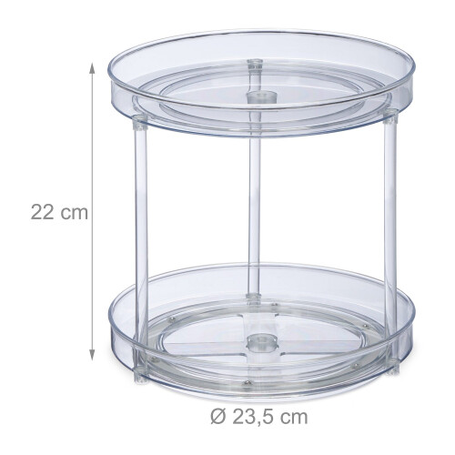 Organizzatore girevole in plastica a due livelli, Ø 23,5 cm 2
