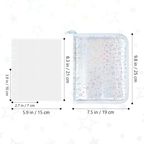2Pcs PVC Kpop Photocard Holder Binder Large Capacity 1