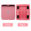 2Pcs Pink Foot Calf Foldable ABS Slant Board Exercise Device 4