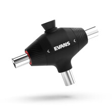 Evans Pull Cord Drum Key - Fully Mechanical Three Head Drum Key - Keys for Tuning Drums - Drum Accessories - Drummer Gifts