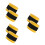 6Pcs PU Drum Stick Tape Yellow Shockproof Absorbent Sweat Wraps 10