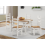 Mercers Furniture Corona White 4'0" Dining Table & 4 Chairs 1