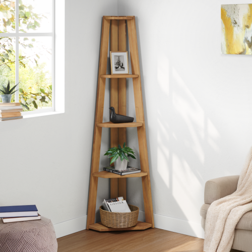 Mercers Furniture Corona Corner Ladder Bookcase