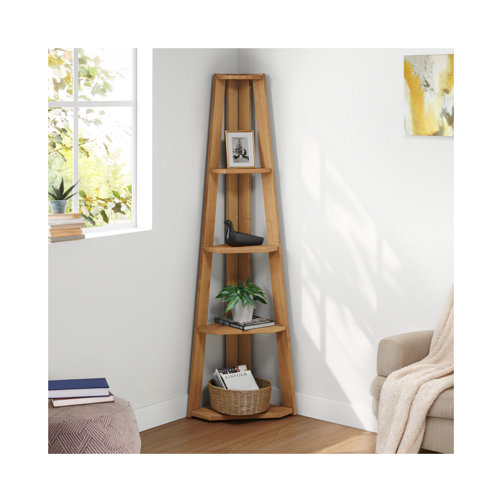 Mercers Furniture Corona Corner Ladder Bookcase