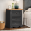 Mercers Furniture Corona Charcoal Large Bedside 1