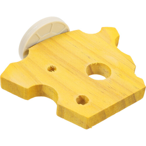 5Pcs Solid Wood Parrot Perches Yellow Chewable Bird Cage Accessories 2