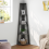 Mercers Furniture Corona Charcoal Corner Ladder Bookcase 1