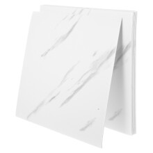 10pcs White Marble Peel and Stick Wall Tiles Self-Adhesive Waterproof for Kitchen Bathroom