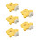 5Pcs Solid Wood Parrot Perches Yellow Chewable Bird Cage Accessories 7