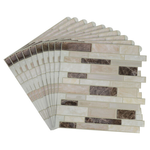 10Pcs Multi PVC Marble Pattern Self-Adhesive Wall Stickers Waterproof