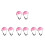 8Pcs Multicolor Doll Mini Construction Plastic Safety Caps 5
