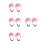 8Pcs Multicolor Doll Mini Construction Plastic Safety Caps 6