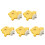 5Pcs Solid Wood Parrot Perches Yellow Chewable Bird Cage Accessories 8