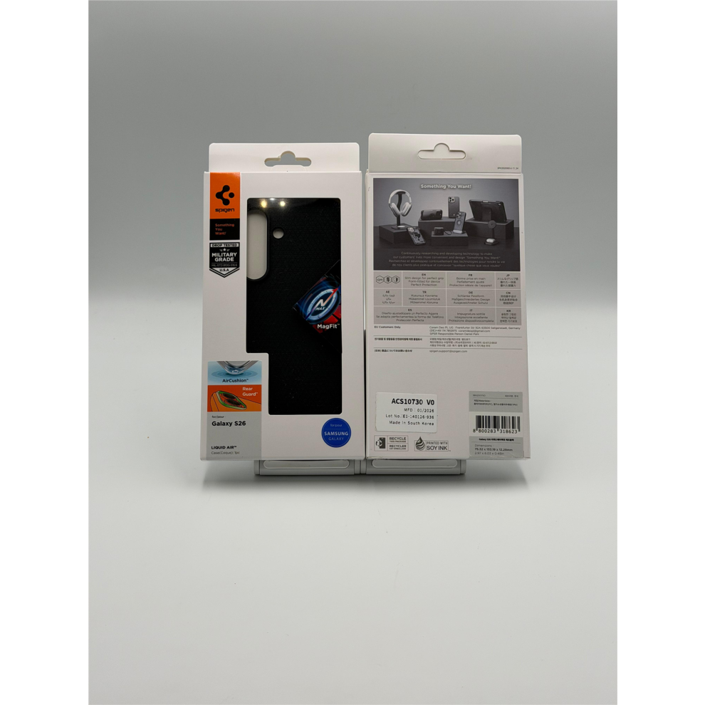 Spigen Liquid Air Case With Magsafe For Samsung Galaxy S26 6.3" Matte Black - Acs10730