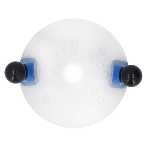 Universal PVC Router Base Plate for Table Trim, Round Shank, Clear