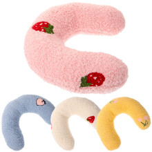 8Pcs U-Shaped Cat Pillows Assorted Colors Comfortable Neck Protection