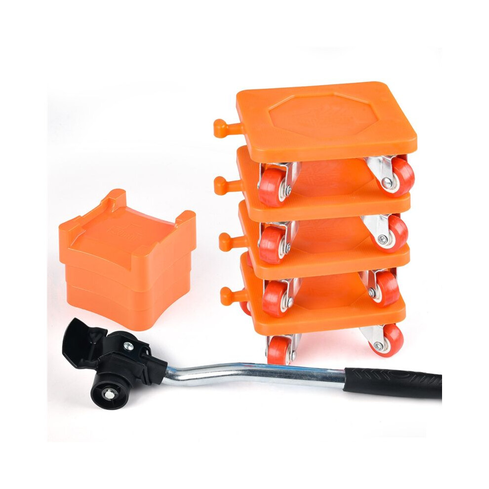 8Pcs Heavy Mover Rolling Home Tool With Wheel Moving Artifact Furniture Dolly Dollies Bearing Capacity 500Kg Durable A 4713501122299