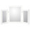 Large Self Standing Dressing Table Mirror- Oak Effect 4