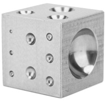 Stalen Dapping Doming Block, Steel Dapping Block Steel Square Die Steel Dapping  voor Het Maken van Sieraden