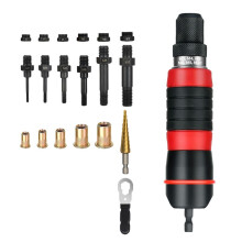 M3-M10 Elektrisches Nietwerkzeug, Bohradapter, DIY-Steckmutter, Schnellnietwerkzeug-Set mit Nietmuttern