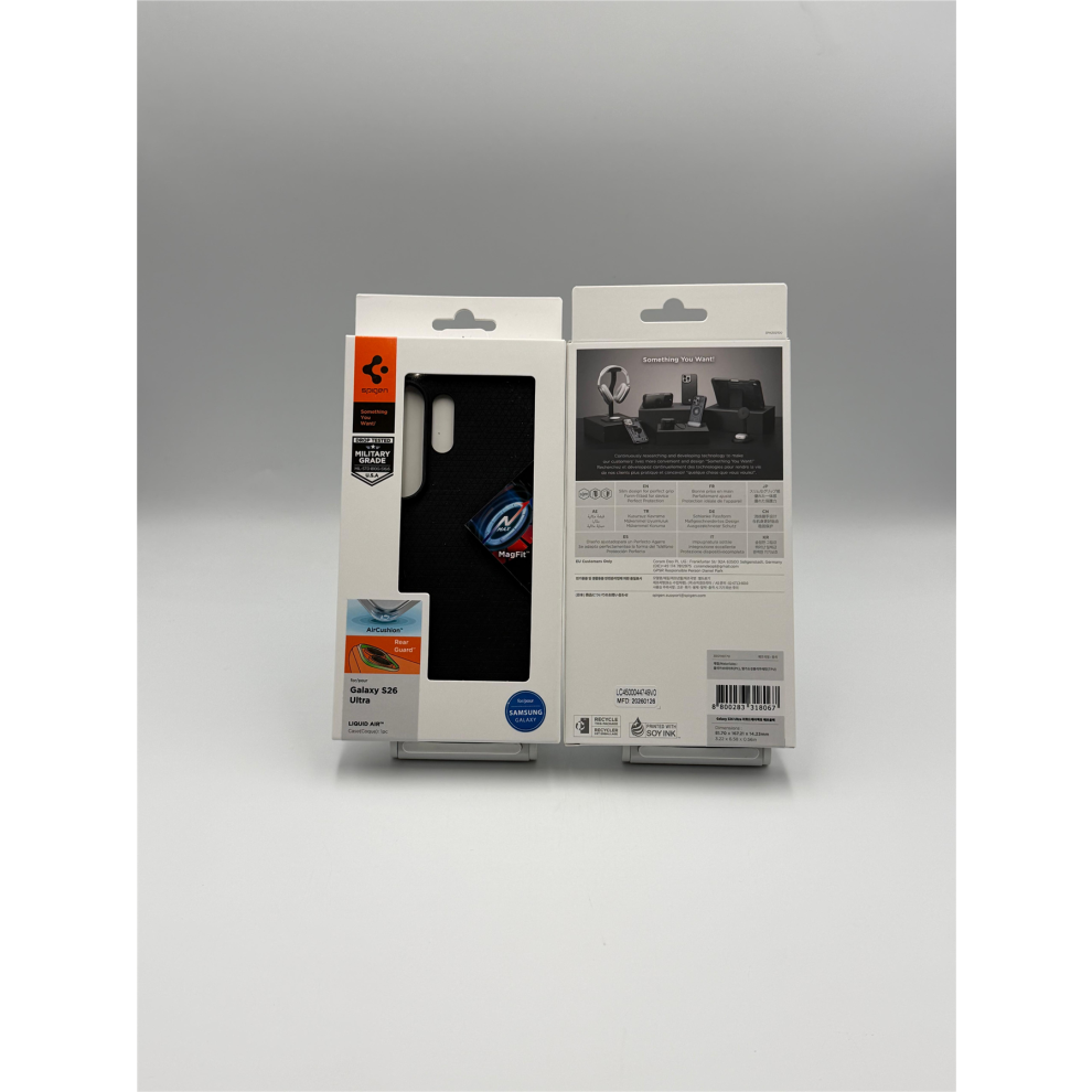 Spigen Liquid Air Case With Magsafe For Samsung Galaxy S26 Ultra 6.9" Matte - Acs10674 Black