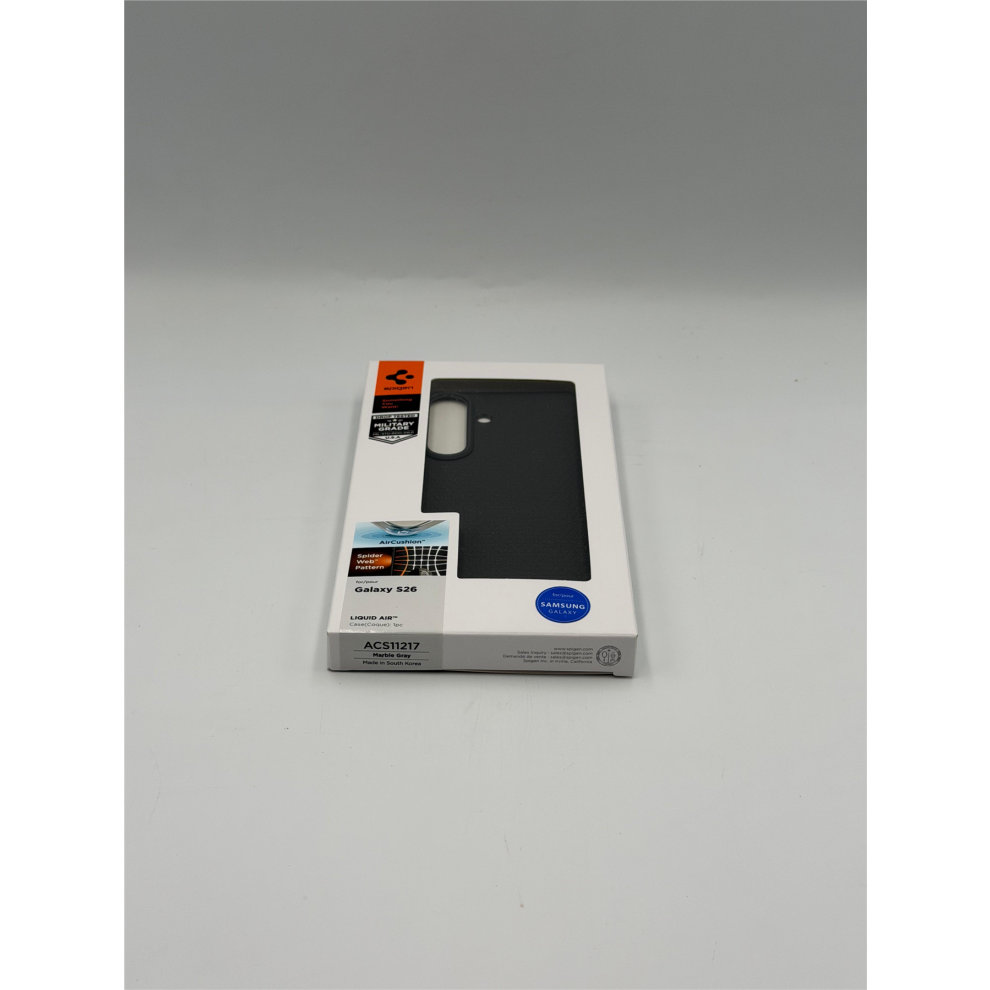 Spigen Liquid Air Case For Samsung Galaxy S26 6.3" Marble Grey - Acs11217
