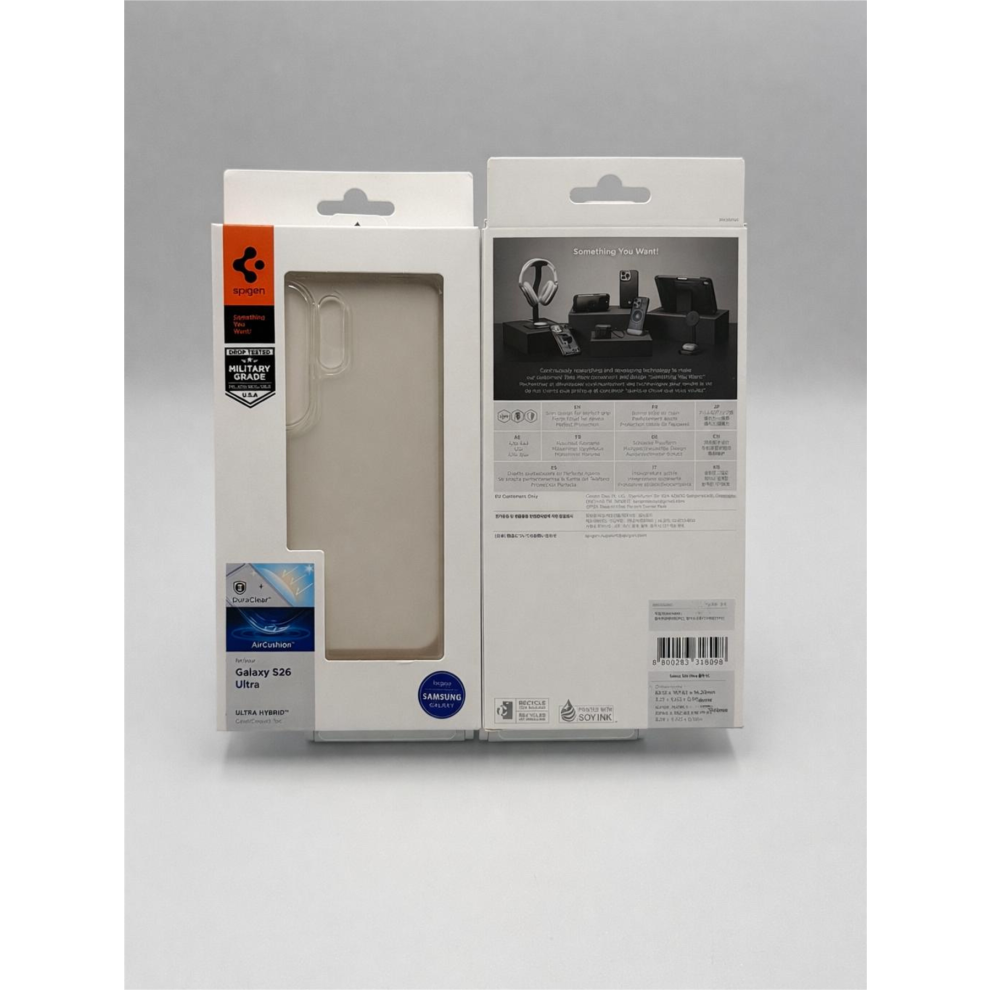 Spigen Ultra Hybrid Case For Samsung Galaxy S26 Ultra 6.9" Crystal Clear - Acs10677 8800283318098