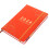 3Pcs Practical Orange Planner Notepad PU Paper 2024 Schedule Organizer 2