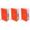 3Pcs Practical Orange Planner Notepad PU Paper 2024 Schedule Organizer 6
