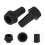 20 Pcs Black Glue Handle Work Turn Twists Knobs Light Accessories 9