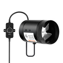 iPower 4 Inch Inline Booster, 106 CFM Exhaust HVAC Ventilation Duct Blower for Bathroom, Kitchen, Basement, Attic and Grow Tent, 4" Fan & Speed