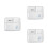 3Pcs Ceramic Divided Plates White Porcelain Tray for Fruit Breakfast 4