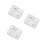 3Pcs Ceramic Divided Plates White Porcelain Tray for Fruit Breakfast 6