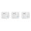 3Pcs Ceramic Divided Plates White Porcelain Tray for Fruit Breakfast 8
