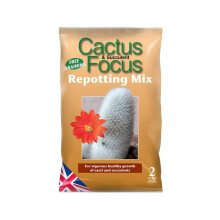 Growth Technology Focus Repotting Range Cactus, Citrus, Bonsai & Carnivorous (2L - Cactus Focus Repotting Mix)