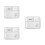 3Pcs Ceramic Divided Plates White Porcelain Tray for Fruit Breakfast 9