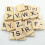 Φυσικά ξύλινα πλακάκια Scrabble για την προσχολική ηλικία εκπαίδευσης, υψηλής 3