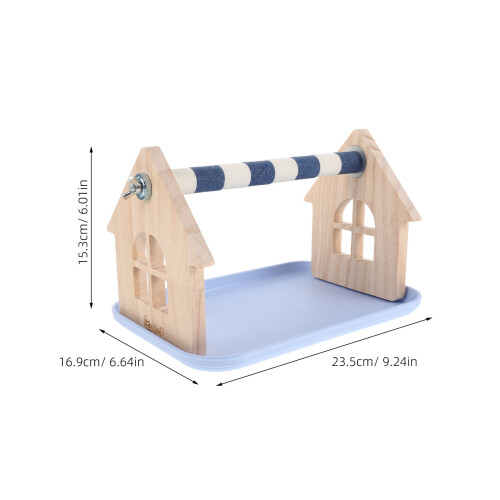 Parrot Platform Perch with Tray for Bird Training 1